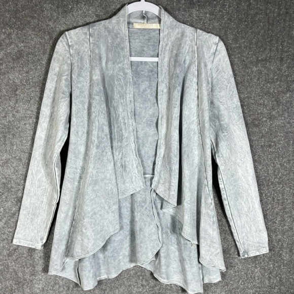 Testimony Los Angeles Victorian French terry open front sweatshirt 26236 - Picture 3 of 9